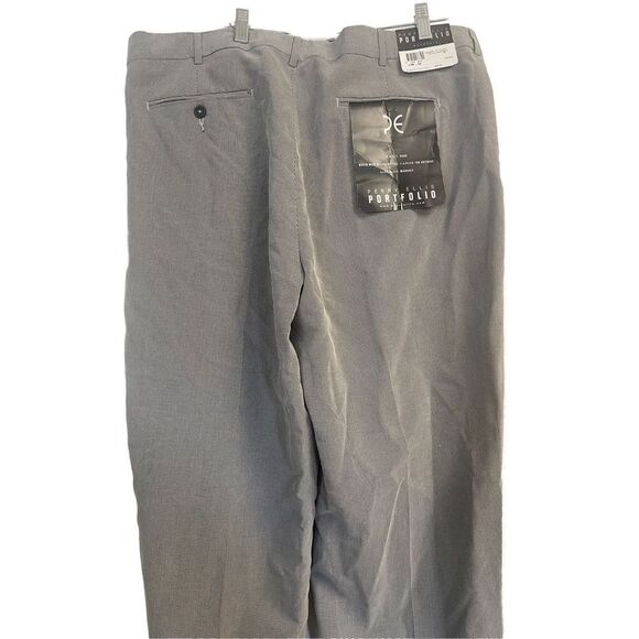 Perry Elliz Portfolio Men's Gray Pleated Dress Pants Size 38x32 NWT - Picture 3 of 14